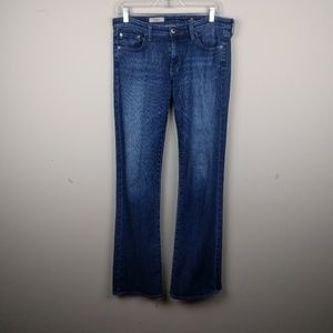 AG The Angel boot cut dark wash jeans 30